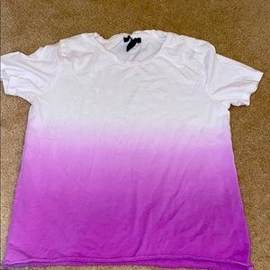 White ombré purple Shirt